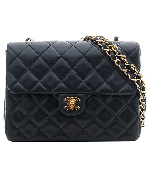 black and white chanel bag|chanel black bags classic quilted.